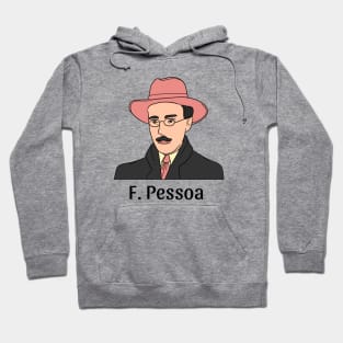 Fernando Pessoa Portrait Illustration T Shirt Design Hoodie